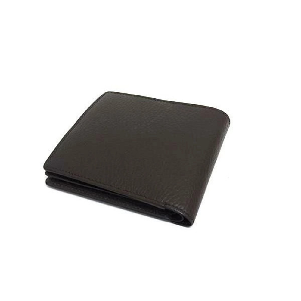 BURBERRY Leather Bi fold Wallet Billfold Wallet Brown - Picture 2 of 7